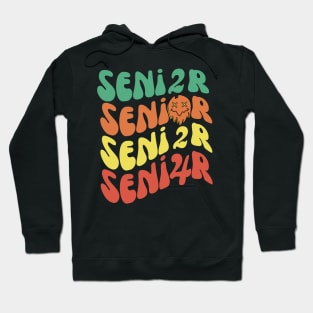 Retro Groovy Senior 2024 Hoodie